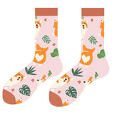 Boxtoday Gift Cute Corgi Print Socks