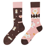 Boxtoday Gift Cute Pig Mismatched Socks