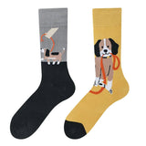 Boxtoday Gift Cute Puppy Mismatched Socks