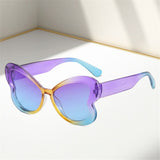 Boxtoday  Candy Color Butterfly Sunglasses Stylish Gradient UV400 Shades Colorful Ladies Party Eyewear Glasses