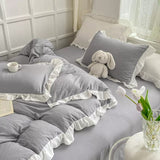 Boxtoday Gift Soft Crumpled Ruffle Bedding Set