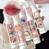 Boxtoday Cute Comics Design Mirror Glass Lipstick Sexy Red Lip Tint Long Lasting Lip Makeup Velvet Lipgloss Waterproof Lip Stick Cosmetic