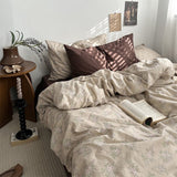 Boxtoday Dark Academia Vintage Brown Bedding Set