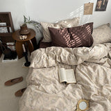 Boxtoday Dark Academia Vintage Brown Bedding Set