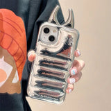 Boxtoday Gift Devil Horns Puffer iPhone Case