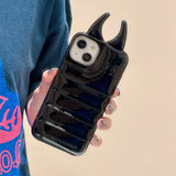 Boxtoday Gift Devil Horns Puffer iPhone Case