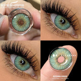 Boxtoday Fashion Color Contact Lenses for Eyes 2pcs Colorcon Green Lenses Cosmetics Blue Colored Lenses Yearly Cosmetic Eye Lens