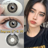 Boxtoday  1 Pair Colorcon Korean Lenses Myopia Lenses Colored Contact Lenses for Eyes Lenses With Diopters Prescription Lenses