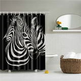 Boxtoday Bathroom Shower Curtain Animals Elephant Horse Deer Zebra Bird Fabric Waterproof Polyester Bathroom Curtain With Hooks 180X180cm