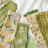 Boxtoday Gift Flower Pattern 5 Pack Socks