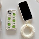 Boxtoday Gift Frog Embroidery IPhone Case