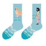 Boxtoday Gift Girl with Dog Socks