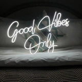 Boxtoday Good Vibes Only Quote Neon Sign