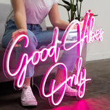 Boxtoday Good Vibes Only Quote Neon Sign