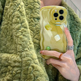 Boxtoday Gift Sage Green Gems iPhone Case