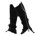 Boxtoday Gift Grunge Zip Up Leg Warmers