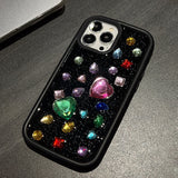 Boxtoday Gift Hearts Rhinestone iPhone Case