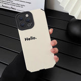 Boxtoday Gift Hello Minimalist IPhone Case