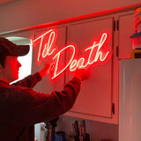 Boxtoday Til Death Wedding Neon Sign