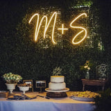 Boxtoday Custom Initials Wedding Neon Sign