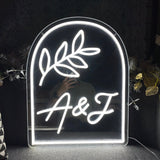 Boxtoday Custom Initials Mirror Neon Sign