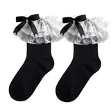 Boxtoday Gift Lace Ruffle Bow Socks