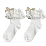 Boxtoday Gift Lace Ruffle Bow Socks