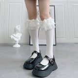 Boxtoday Gift Lace Ruffle Bow Socks