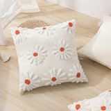 Boxtoday Light Beige Tufted Flower Cushion Cover