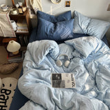 Boxtoday Ocean Themed Blue Tones Cotton Bedding Set