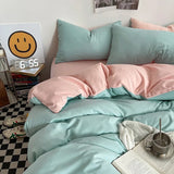 Boxtoday Pastel Double-Sided Aesthetic Bedding Set