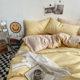 Boxtoday Pastel Double-Sided Aesthetic Bedding Set