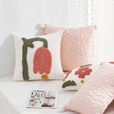 Boxtoday Tufted Pastel Tulip Cushion Cover