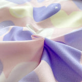 Boxtoday Pastel Purple Hearts Bedding Set