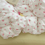 Boxtoday Soft Pastel Tulip Floral Print Bedding Set