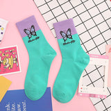 Boxtoday Gift Pastel Butterfly Socks