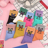 Boxtoday Gift Pastel Butterfly Socks