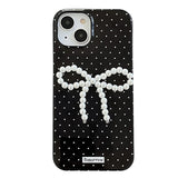 Boxtoday Gift Pearl Bow Polka Dot IPhone Case