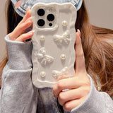 Boxtoday Gift Pearls & Bows iPhone Case