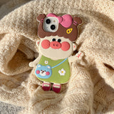 Boxtoday Gift Cute Pig Girl IPhone Case