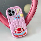 Boxtoday Gift Pink 3D Clown IPhone Case