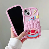 Boxtoday Gift Pink 3D Clown IPhone Case