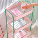 Boxtoday Pink 3-Layer Storage Shelf