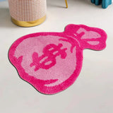 Boxtoday Gift Pink Money Bag Tufted Rug