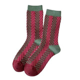 Boxtoday Gift Pink & Green Patterned Socks