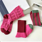 Boxtoday Gift Pink & Green Patterned Socks