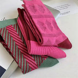 Boxtoday Gift Pink & Green Patterned Socks