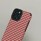 Boxtoday Gift Preppy Red Plaid IPhone Case