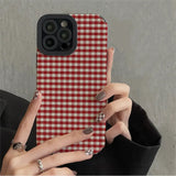 Boxtoday Gift Preppy Red Plaid IPhone Case