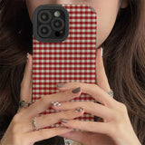 Boxtoday Gift Preppy Red Plaid IPhone Case